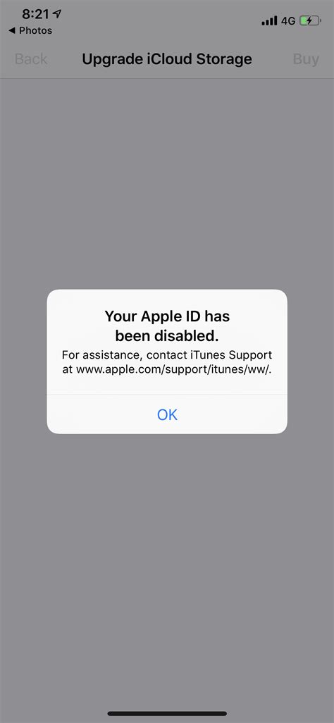 apple id has been disabled